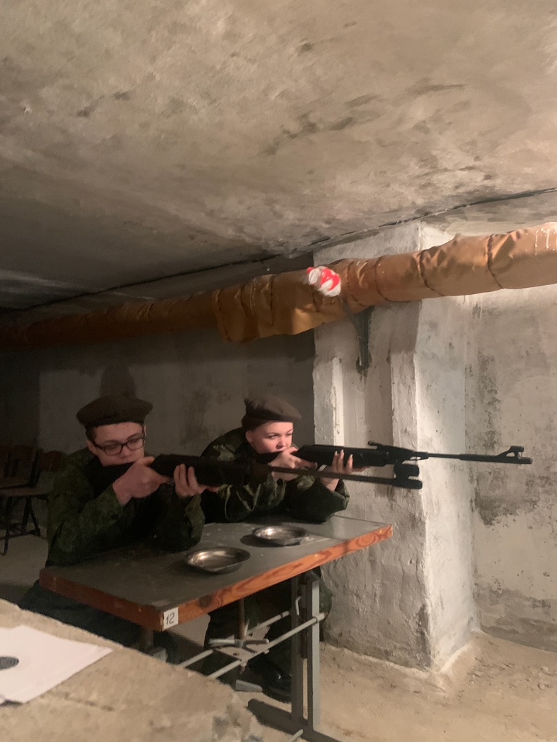 Соревнования по «Ворошиловскому стрелку» в Бесединской школе.